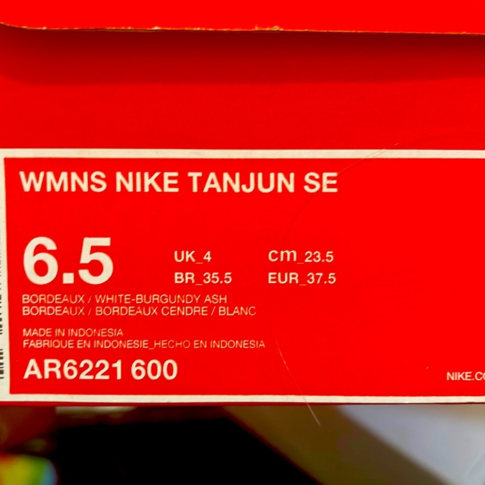 Worn Nike tennis shoes